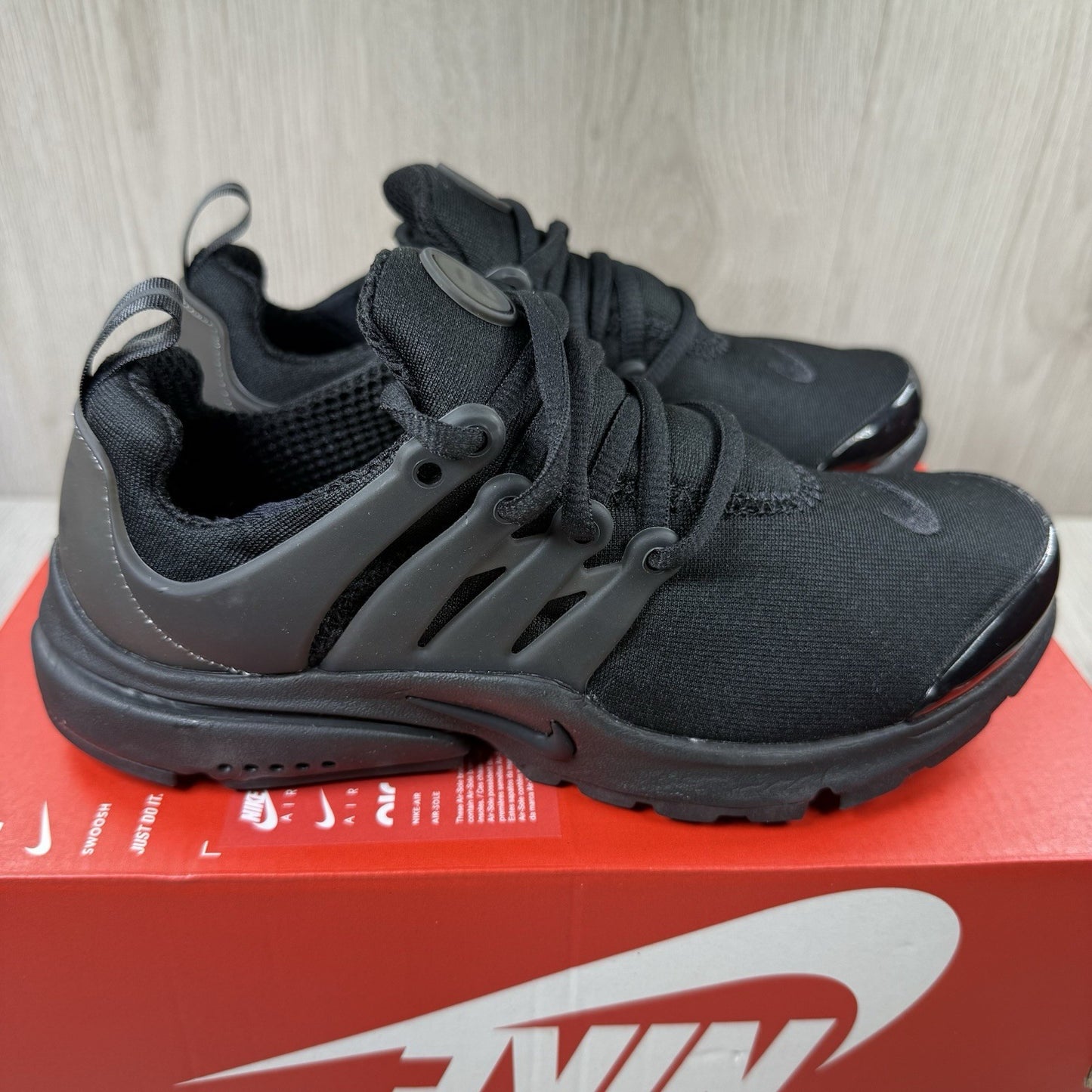 Nike Air Presto Trainers Triple Black Size UK3.5 US4 EU36 CT3550-003
