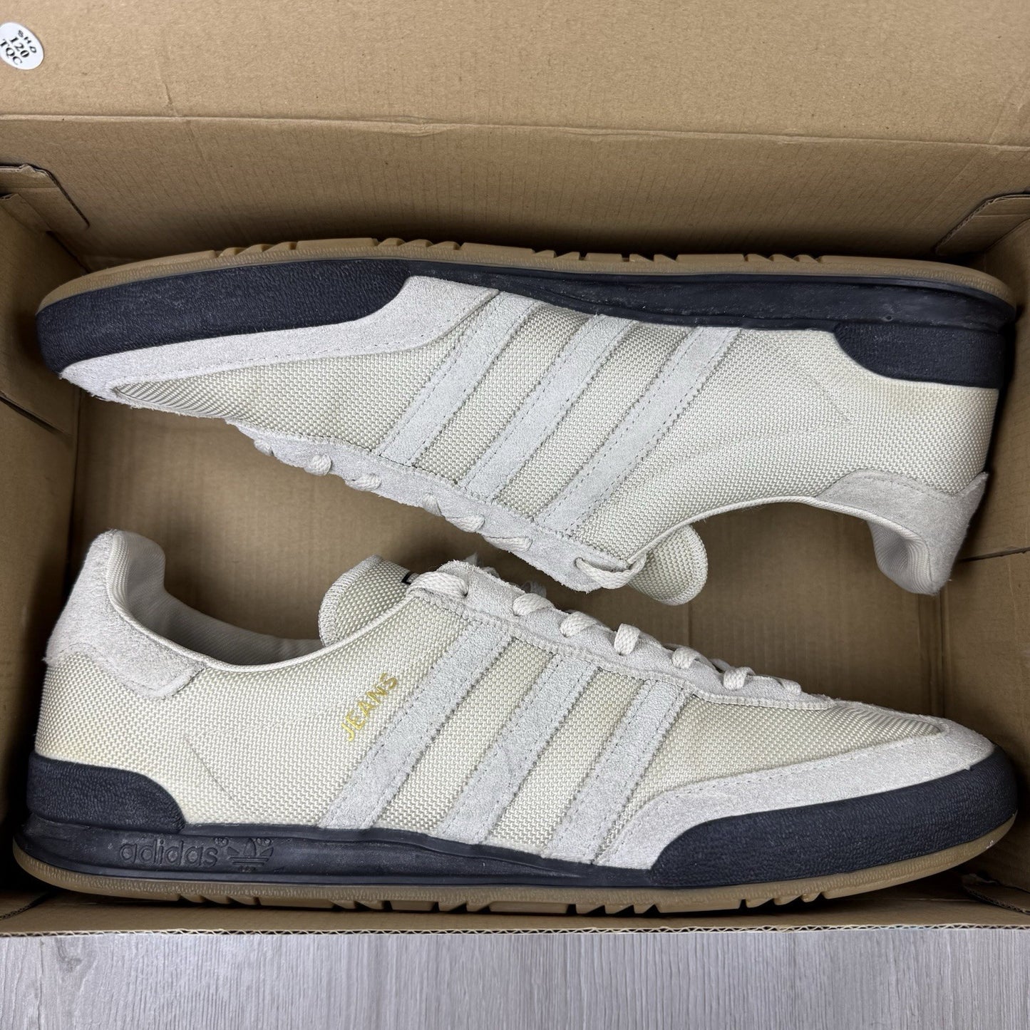 Adidas Jeans Cordura Trainers Aluminium Beige Gum UK13 US13.5 EU48 2/3 GX6952