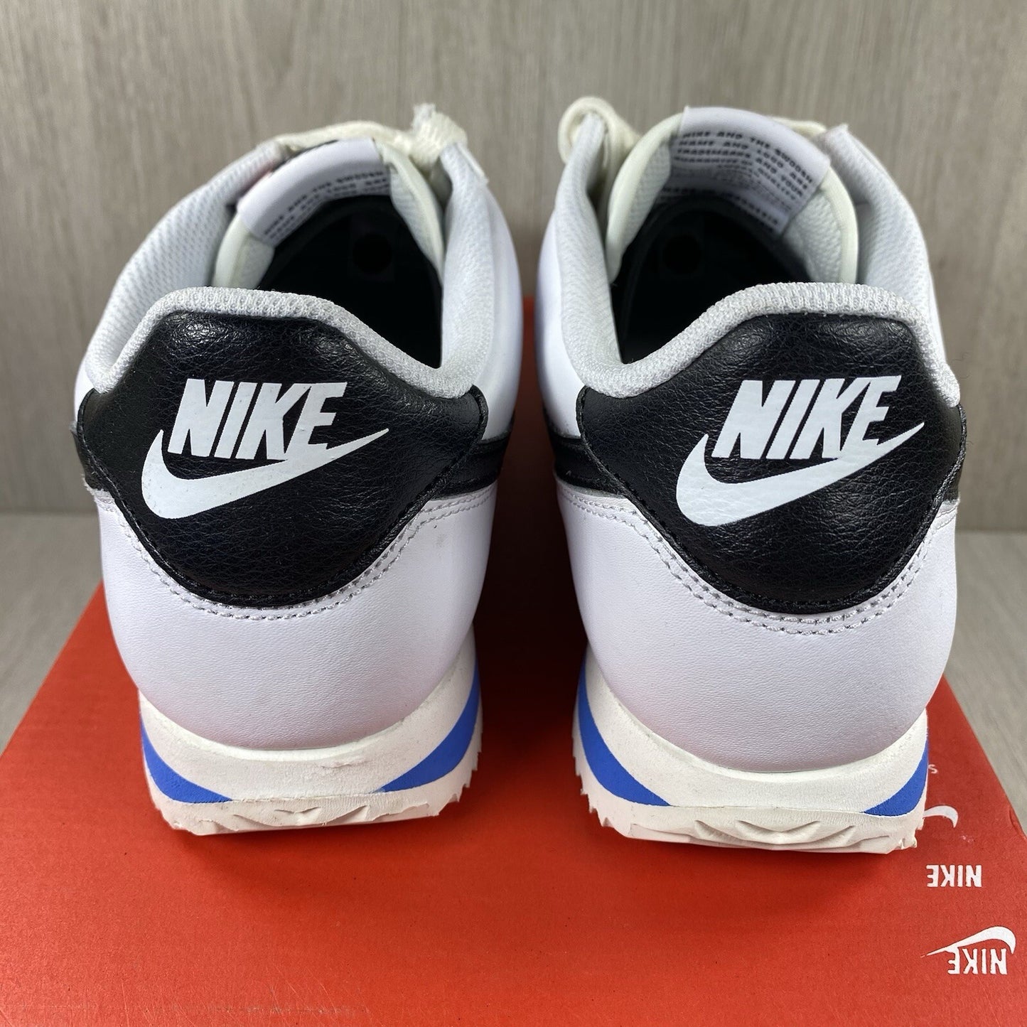 Nike Cortez Trainers White Black Size UK7 US9.5 EU41 DN1791-100 NEW
