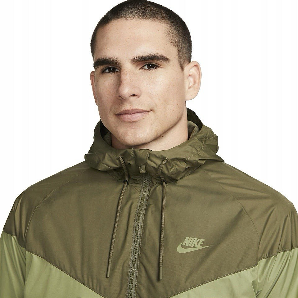 Nike Sportswear Wind Runner Jacket Olive Green Size XL Extra Large 727324-334