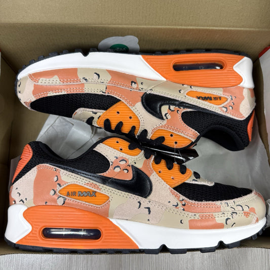 Nike Air Max 90 PRM Trainers Bio Beige Orange Size UK9 US10 EU44 IF1721-201