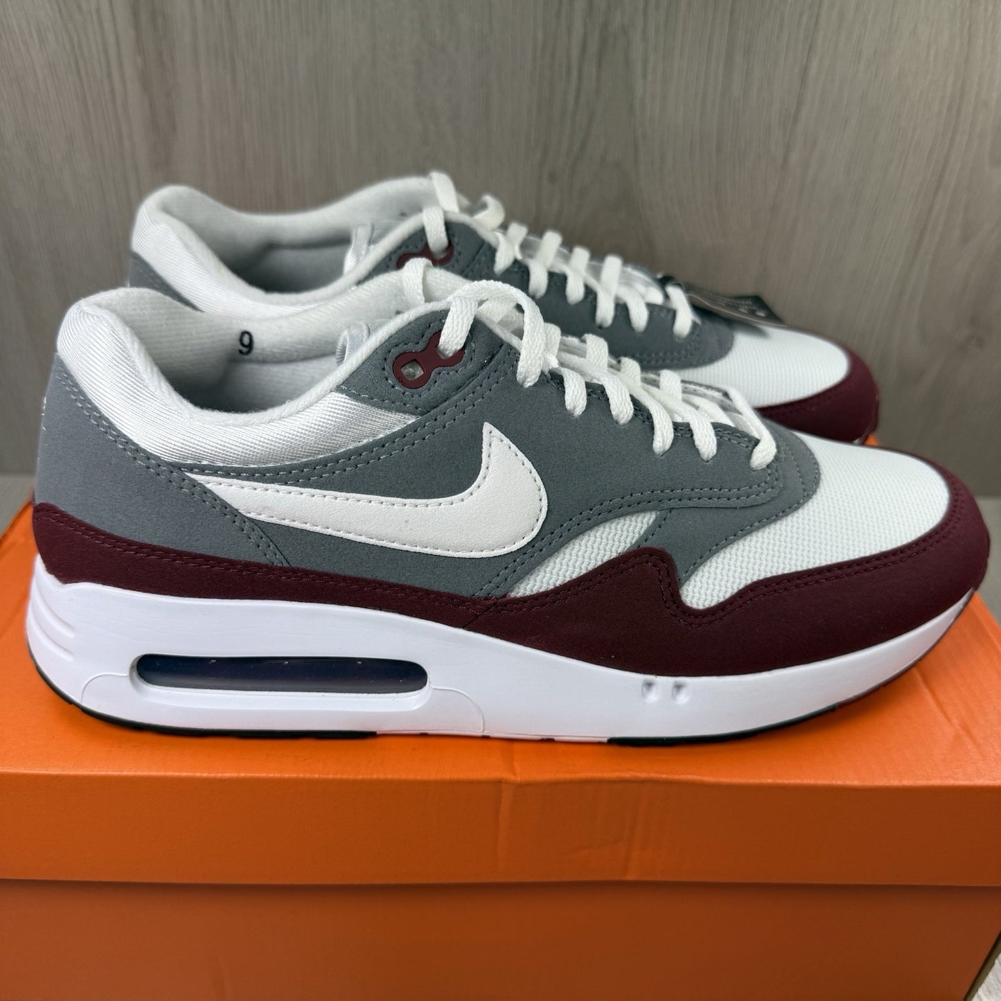 Nike Air Max 1 ‘86 Trainers Team Red Grey White Size UK8 US9 EU42.5 DV1403-600