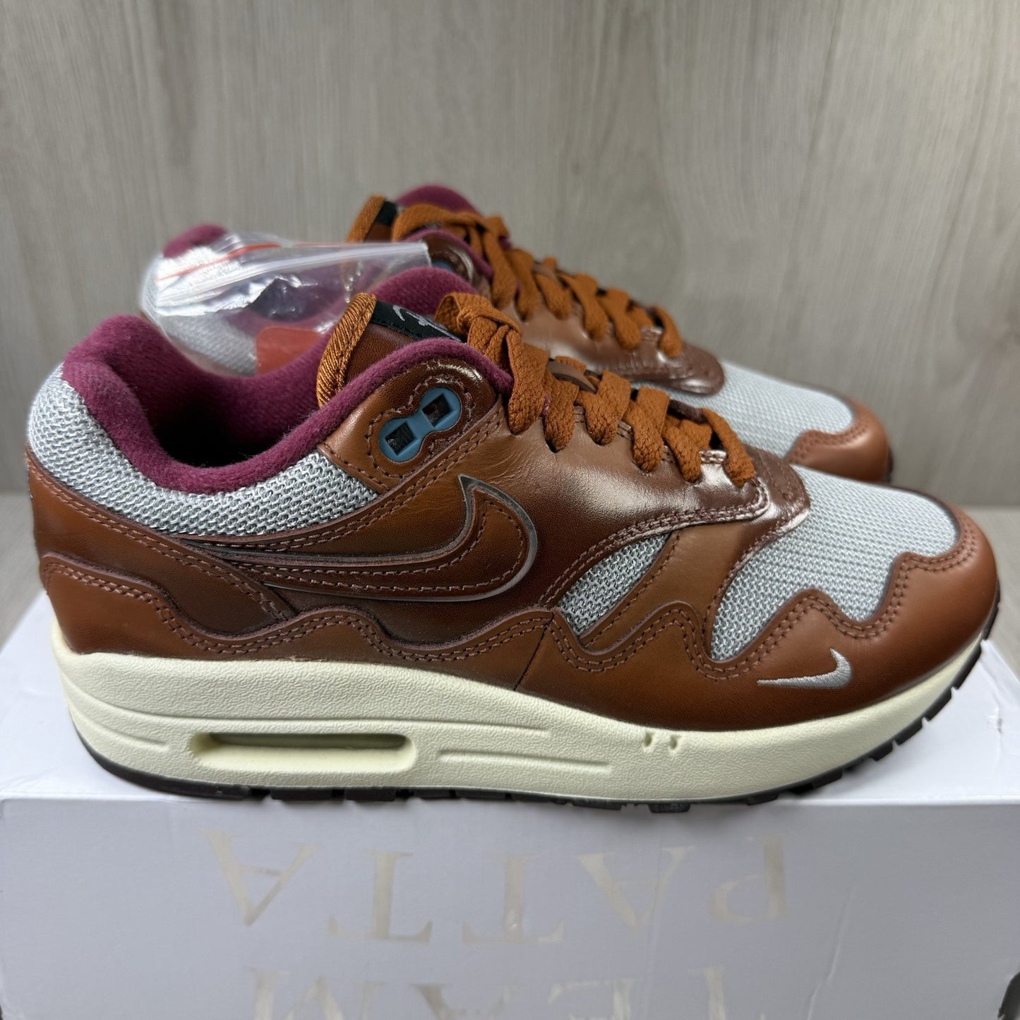 Nike Air Max 1 Patta The Next Wave Dark Russet Size UK4 US4.5 EU36.5 D09549-200