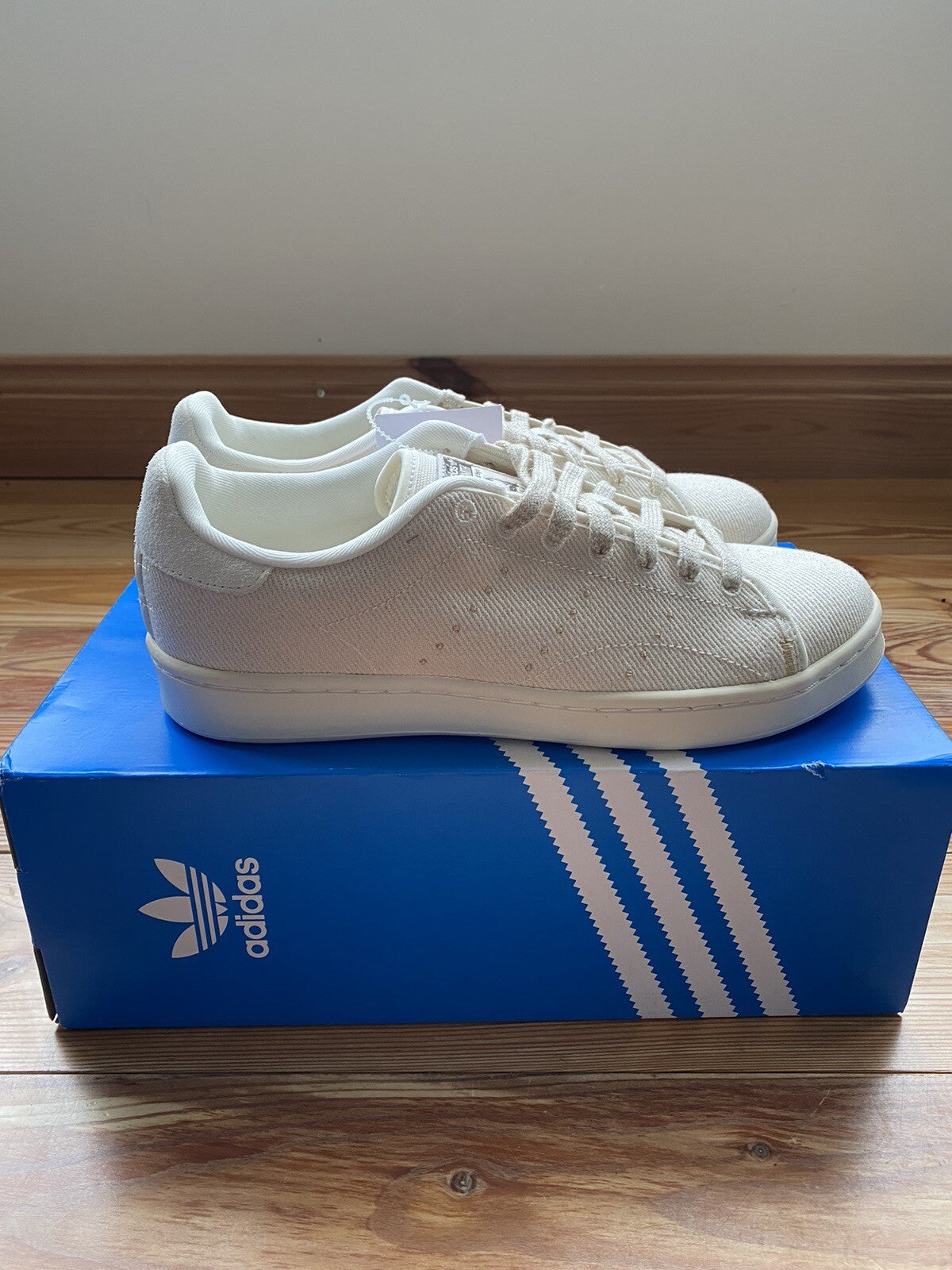 Adidas Stan Smith H Trainers Non Dyed Beige UK7 US7.5 EU40 2/3 GY8793 NEW