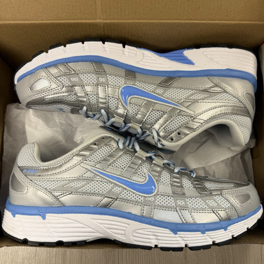 Nike P-6000 Trainers Metallic Silver University Blue Size UK5.5 US6 CD6404-025