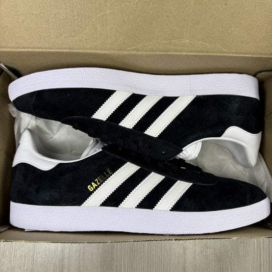 Adidas Gazelle Trainers Core Black Cloud White Size UK10 US10.5 EU44 2/3 BB5476