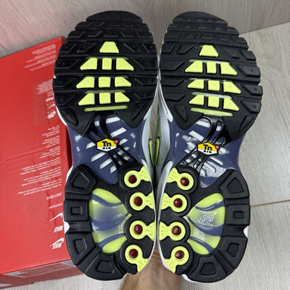 Nike Air Max Plus TN Trainers Pebble Grey Lime Size UK6 US7 EU40 HV6227-001