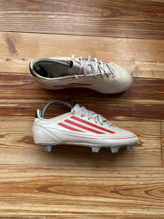 Adidas F50 Adizero Football Boots Kids White Red UK5.5 US6 EU38 2/3 G40730 2011