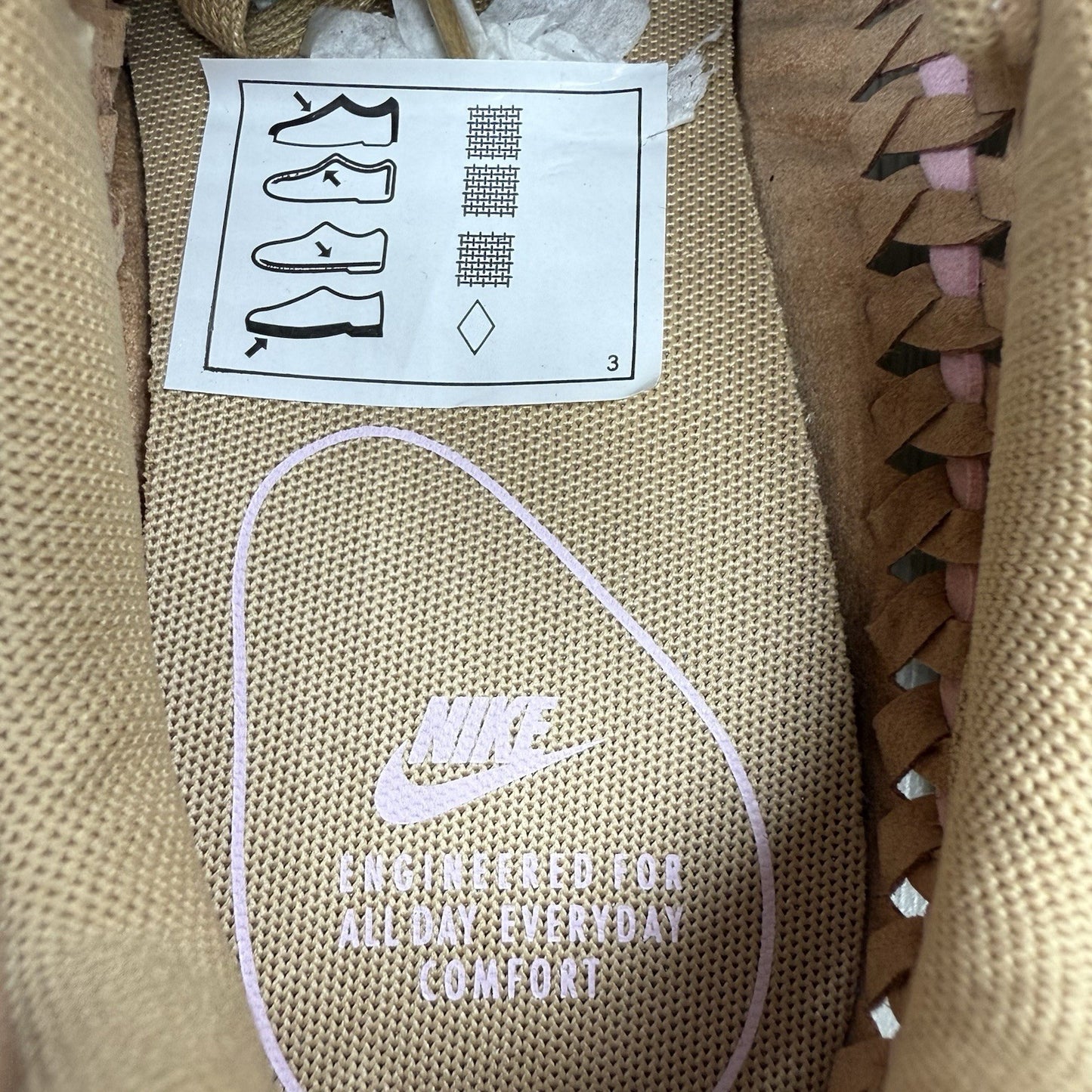 Nike Mayfly Woven Trainers Vachetta Tan White Size UK5 US7.5 EU38.5 833802-200
