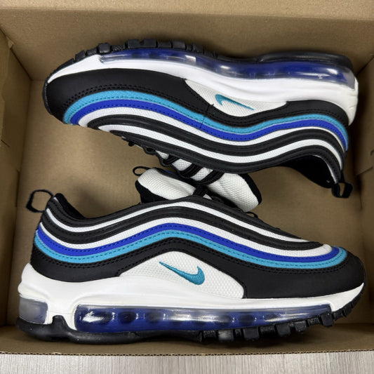 Nike Air Max 97 Trainers Black Hyper Blue Aqua Size UK4 US4.5 EU36.5 921522-019