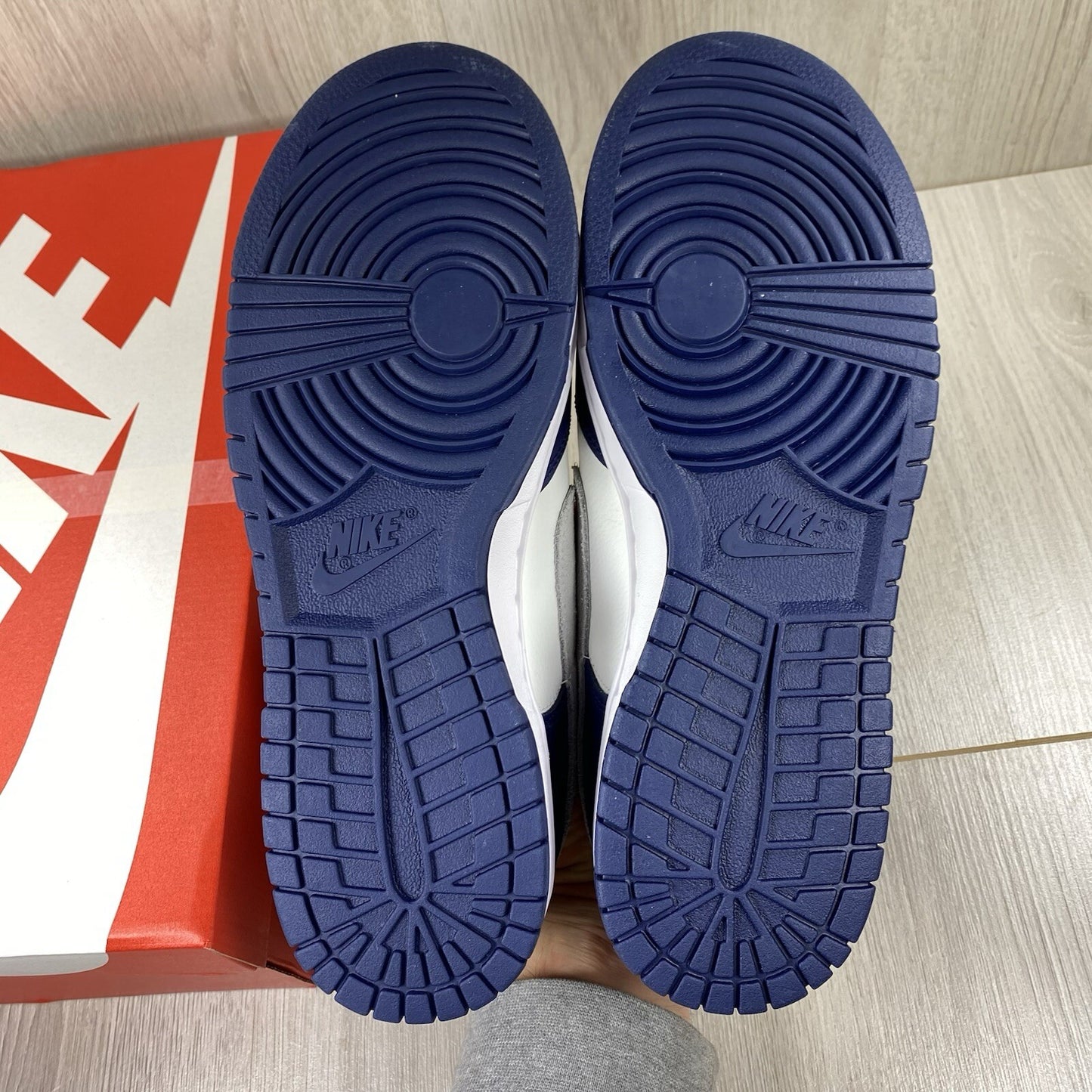 Nike Dunk Low Trainers Midnight Navy Size UK8.5 US9.5 EU43 FD9749-400