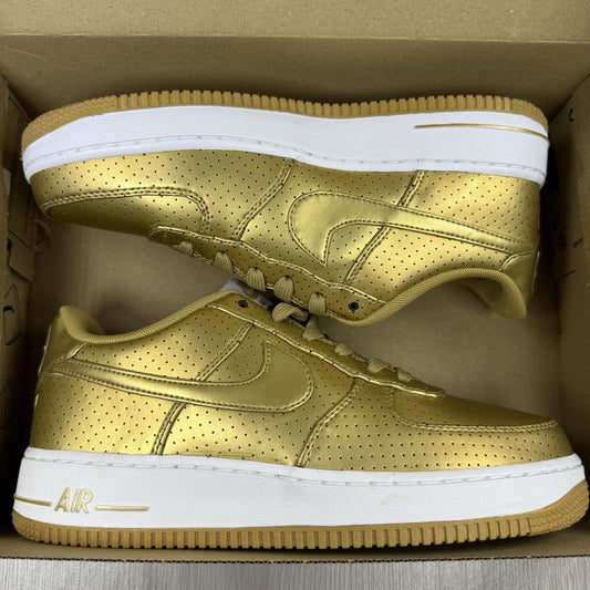 Nike Air Force 1 LV8 Trainers Gold White Size UK6 US6.5 EU39 820438-700