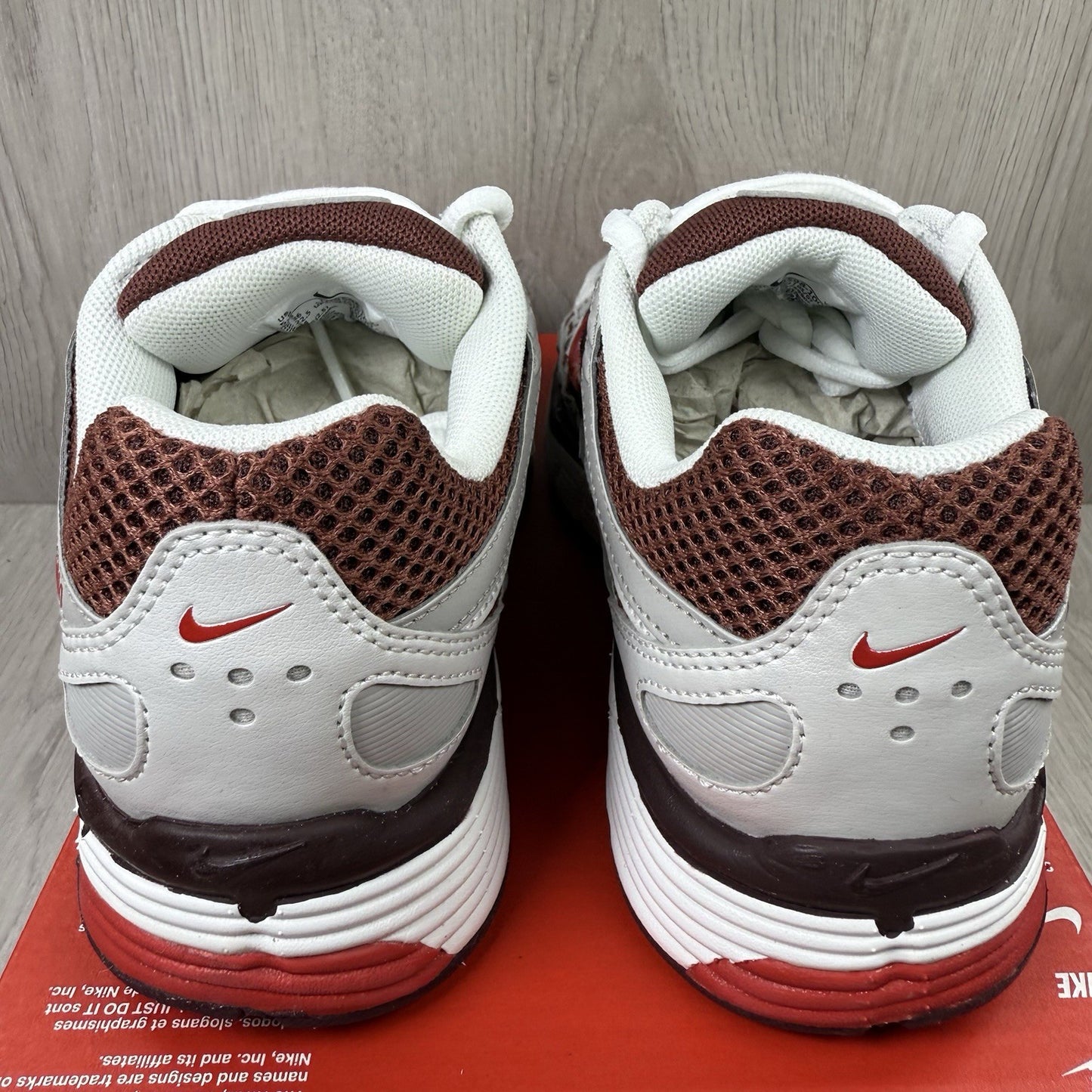 Nike P-6000 Trainers Dark Pony Fire Red White Size UK3 US5.5 EU36 HJ9598-100