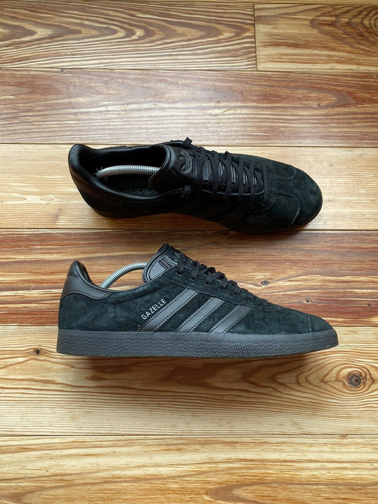 Adidas Gazelle Mens Trainers Triple Black UK10.5 US11 EU45 1/3 CQ2893 NEW