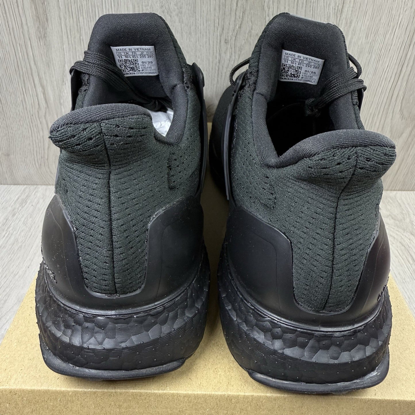 Adidas Ultra Boost 1.0 DNA Trainers Triple Black UK10.5 US11 EU45 1/3 HQ4199
