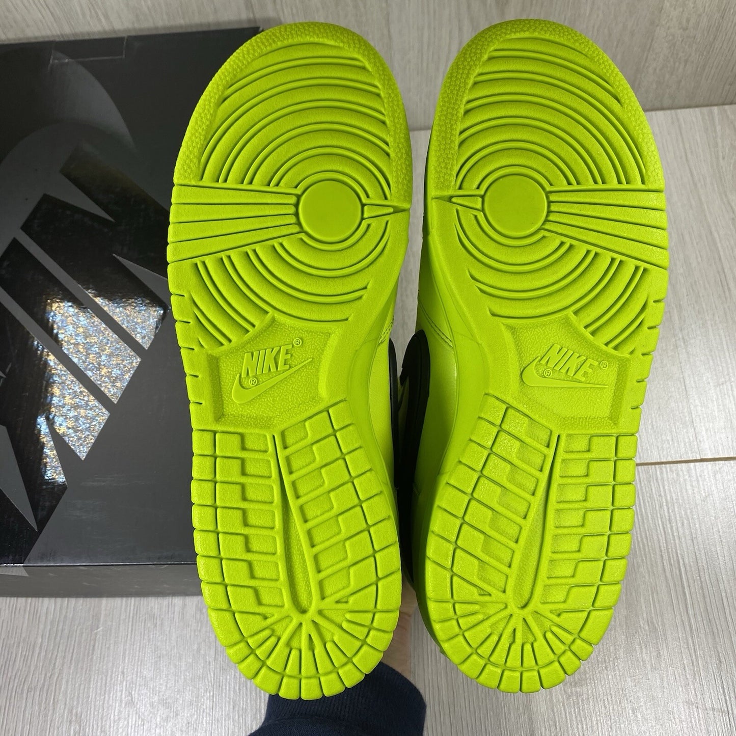 Nike Dunk High Ambush Trainers Flash Lime Green UK7.5 US8.5 EU42 CU7544-300