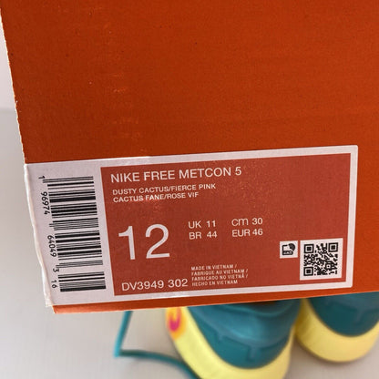 Nike Free Metcon 5 Mens Trainers Dusty Cactus UK 11 US 12 EU 46 DV3949-302 NEW