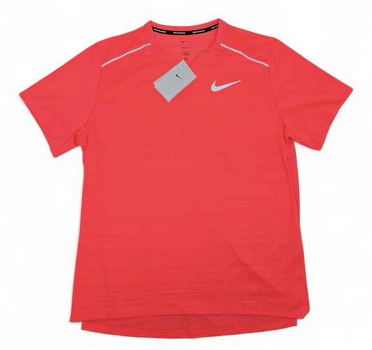 Nike Dri-Fit Miler T-shirt Hot Punch Size Small S FZ4782-674