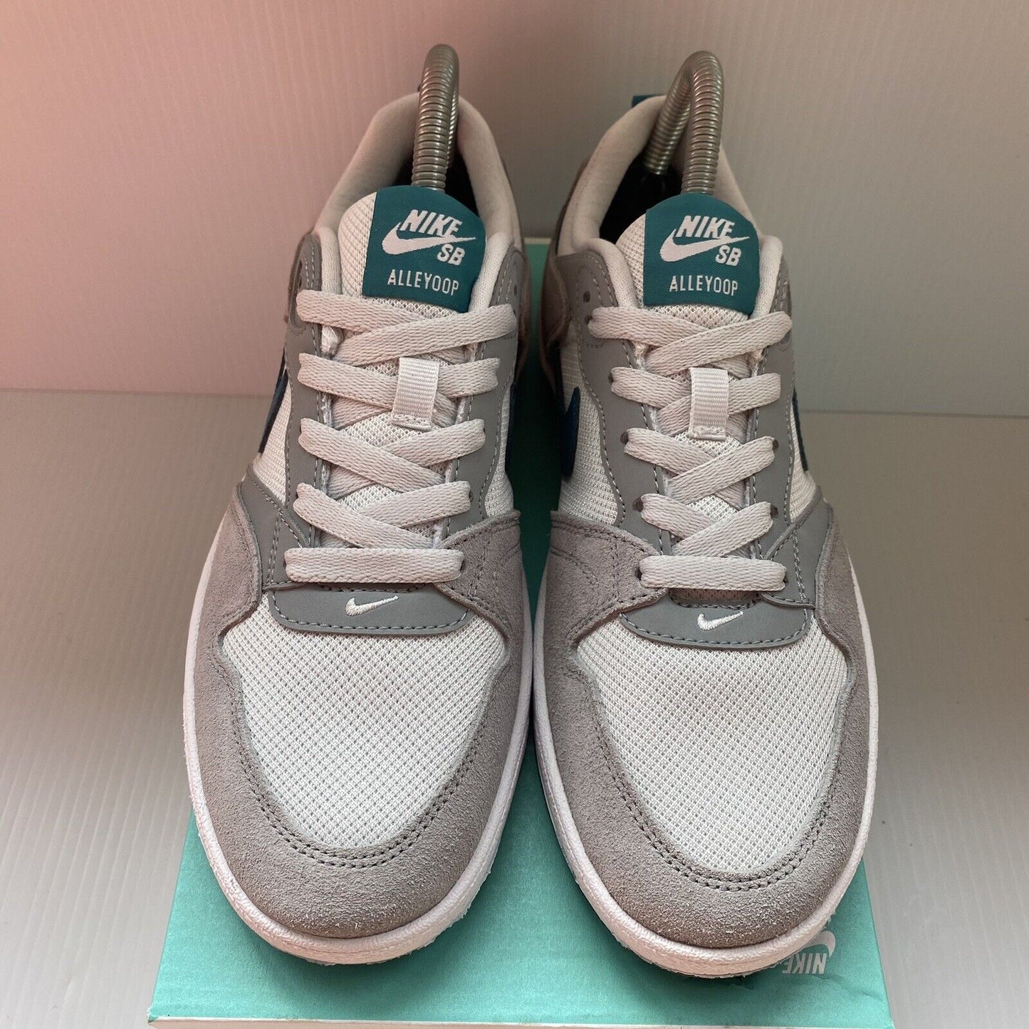 Nike SB Alleyoop Unisex Kids Trainers White Teal UK5.5 US6 EU38.5 CJ0883003 NEW