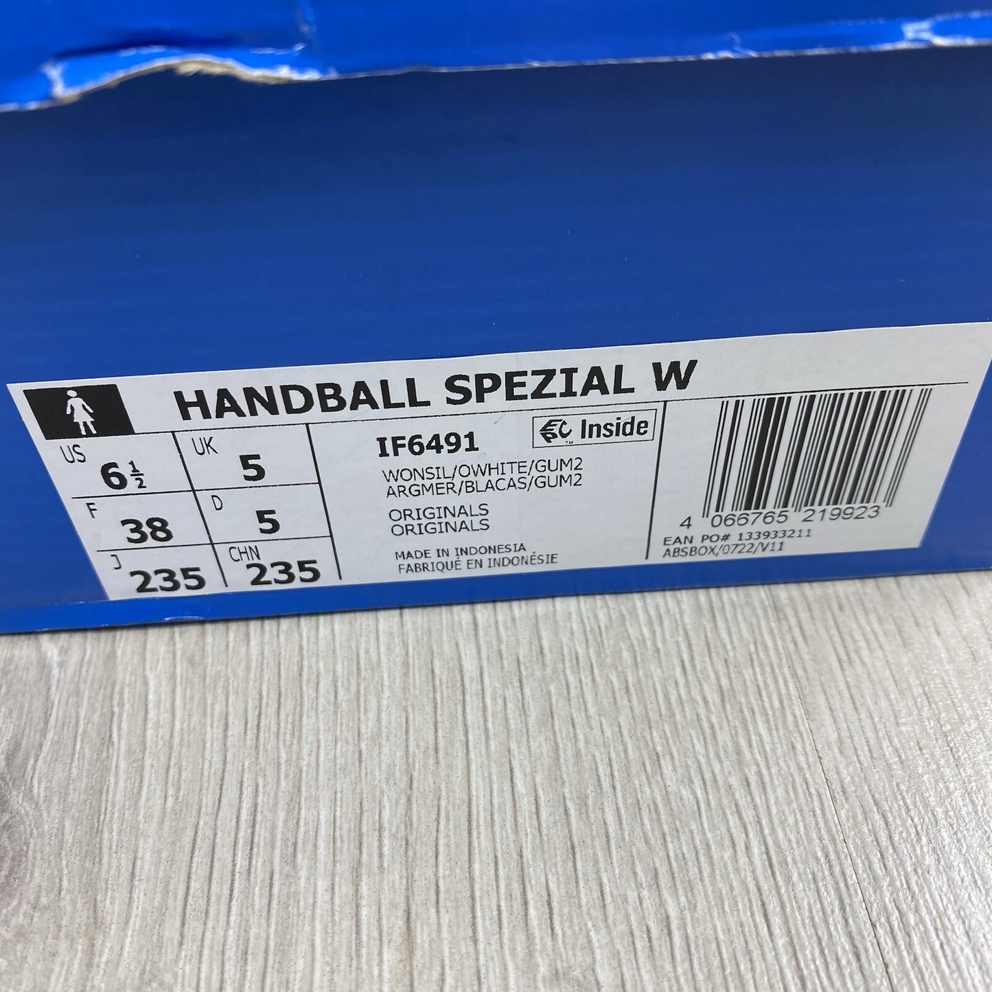 Adidas Handball Spezial Trainers Wonder Silver Size UK5 US6.5 EU38 IF6491