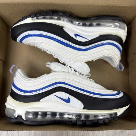 Nike Air Max 97 Trainers White Black Blue Size UK4 US4.5 EU36.5 921522-107