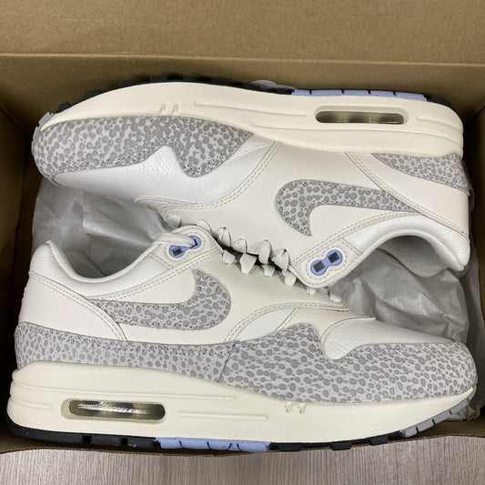 Nike Air Max 1 Safari Trainers Summit White Phantom Size UK6.5 US9 FB5059-100