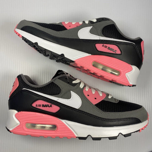 Nike Air Max 90 Mens Trainers Black White Pink UK9 US10 EU44 HF9190-001 2023 NEW