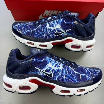 Nike Air Max Plus TN trainers multi-colour with lightning pattern and signature logo.