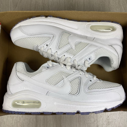 Nike Air Max Command trainers white with mesh upper and signature swoosh logo.