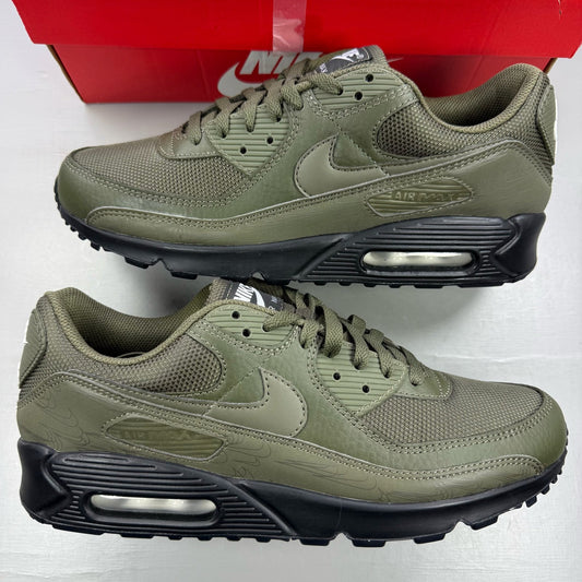 Nike Air Max 90 Olive Reflective UK 10 DZ4504-300