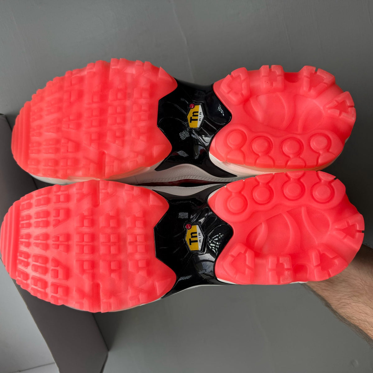 Nike Air Max Plus TN pink with floral pattern inspired by Augusta Azaleas.