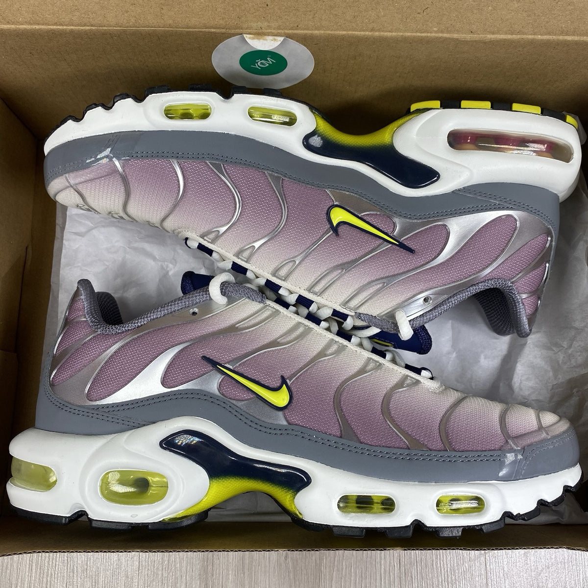 Nike Air Max Plus TN Trainers Size UK3.5 Violet Dust Voltage FN8007-5000