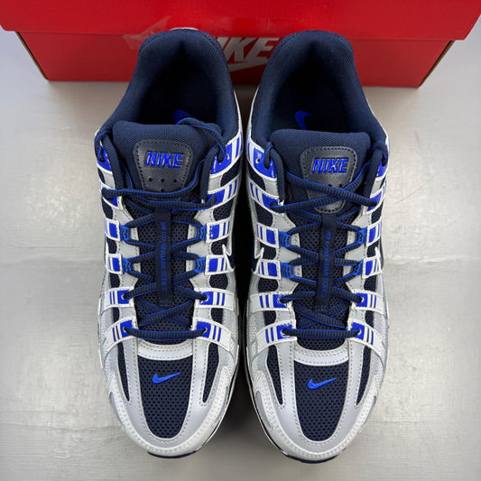 Nike deck shoes grey with blue eclipse accents and white sole, 100% authentic.