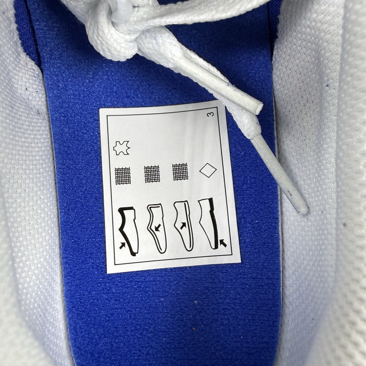 Nike trainers game royal blue with white and black accents, featuring logo detail.
