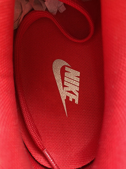 Nike Air Max Mercurial 98 trainers university red with white accents and signature logo.