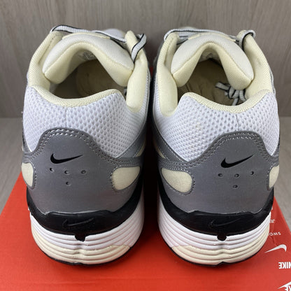 Nike P-6000 trainers white metallic silver accents with mesh and leather details