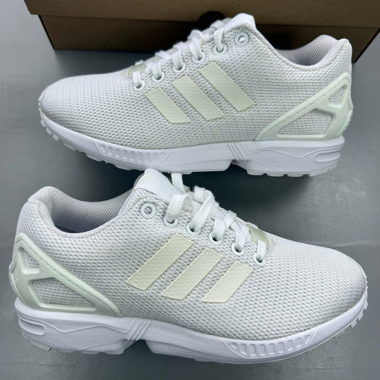 adidas ZX Flux Triple White UK 4.5 S32277