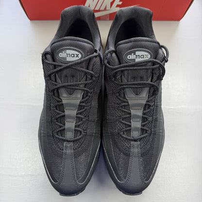Nike Air Max 95 Ultra black trainers with grey accents and signature logo details.