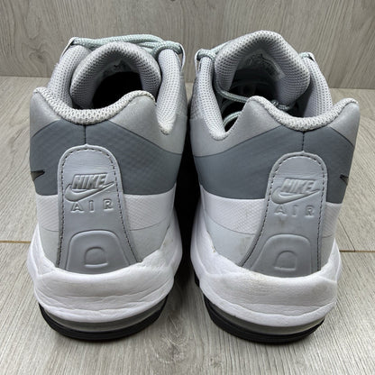 Nike Air Max 95 Ultra grey trainers with white accents and signature logo detailing.
