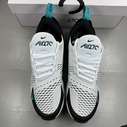 Nike deck shoes white with black accents and logo, featuring a sleek design.