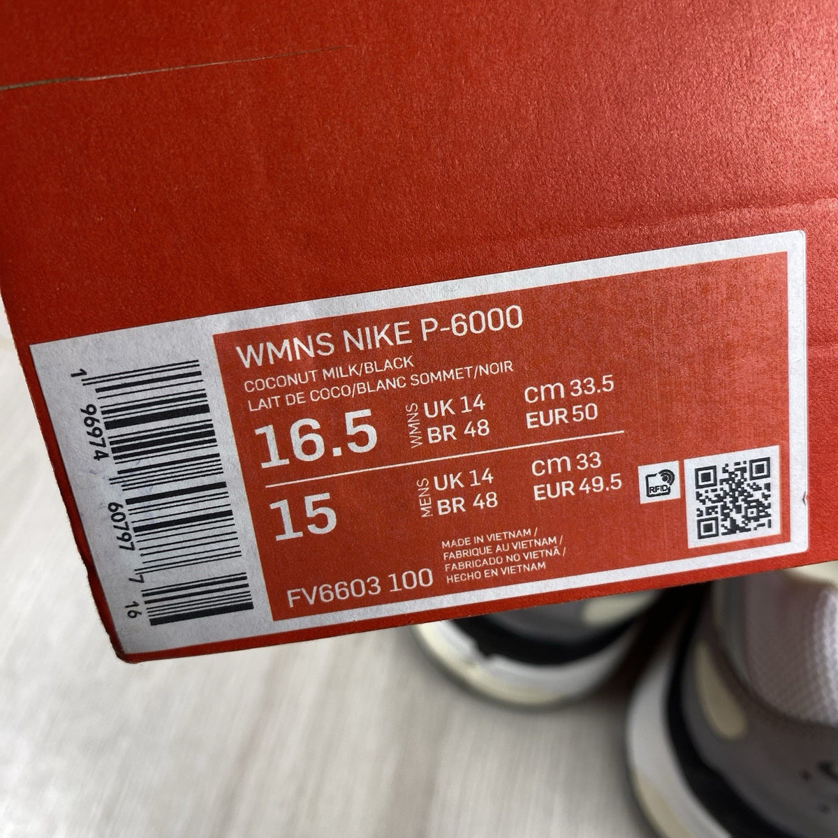 Nike P-6000 trainers white metallic silver accents with mesh and leather details