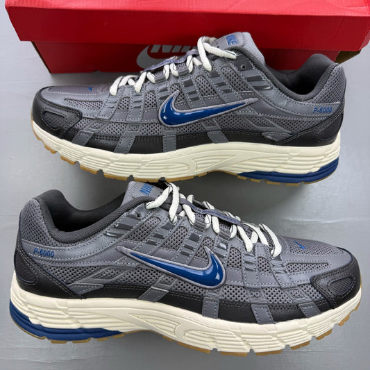 Nike P-6000 Grey Blue Pencil Point UK 9.5 CD6404-030