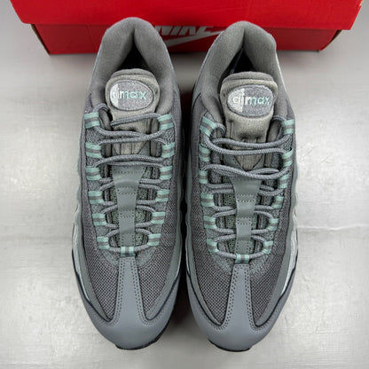 Nike running shoes grey with big bubble design and classic swoosh logo.