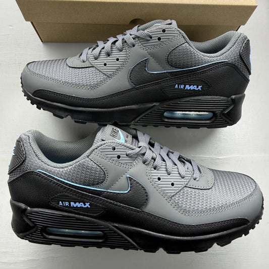 Nike Air Max 90 Smoke Grey Football Blue UK 10 IV4681-077