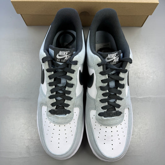 Nike white trainers with Armory Blue accents and signature swoosh logo.