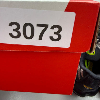 Nike Air Max Plus TN black grey volt with signature logo and sleek design.