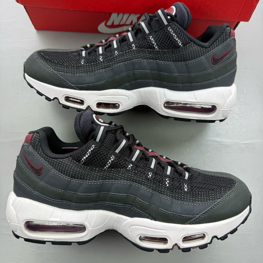Nike Air Max 95 Grey Team Red UK 7.5 DQ3982-001
